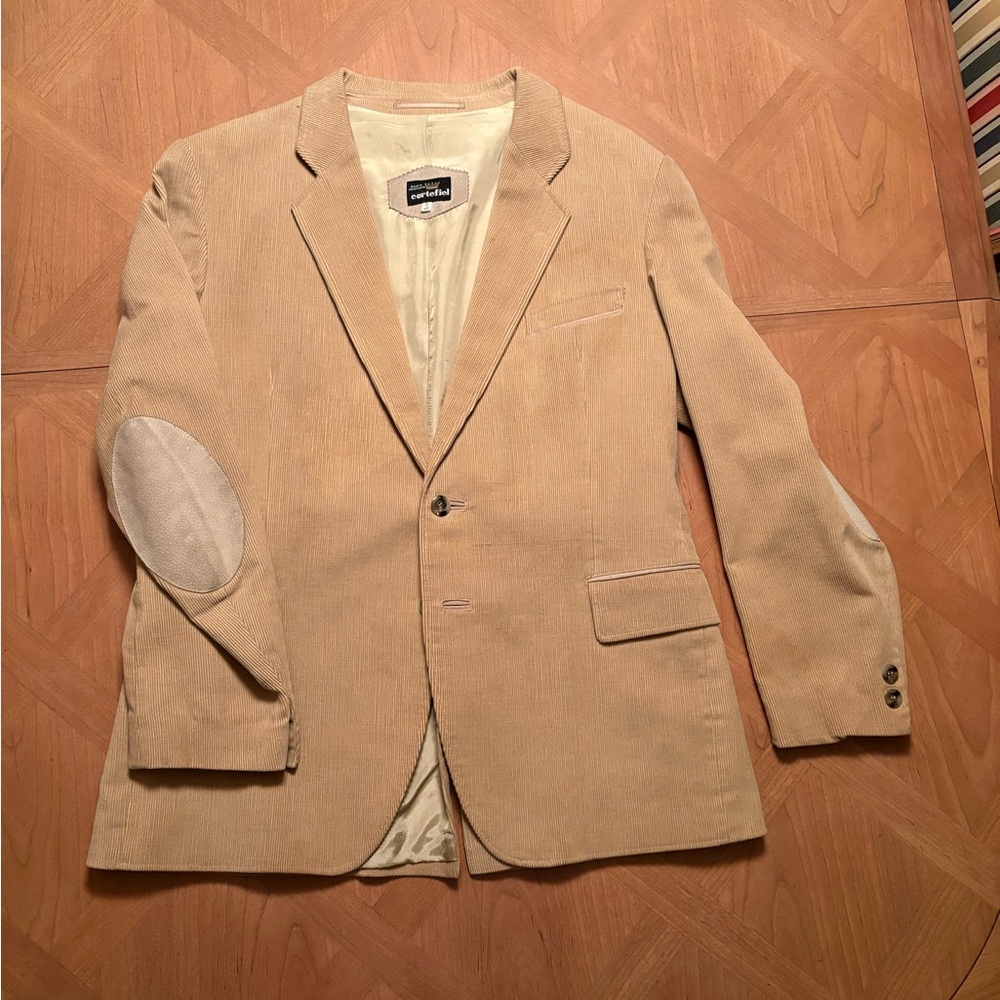 Corduroy Blazer in Light Tan